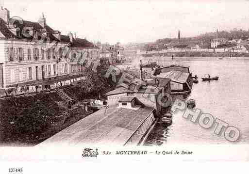 Ville de MONTEREAUFAUTYONNE, carte postale ancienne