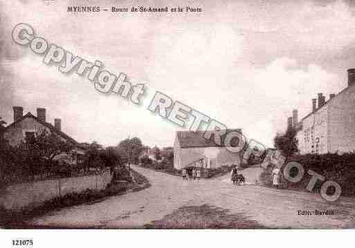 Ville de MYENNES, carte postale ancienne