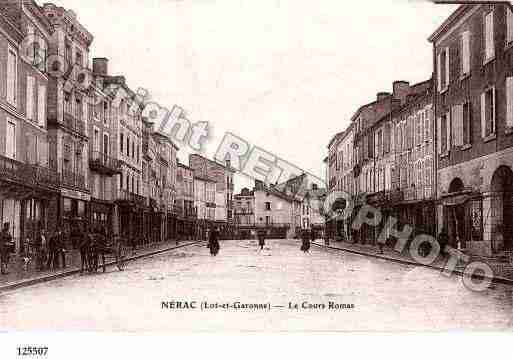 Ville de NERAC, carte postale ancienne