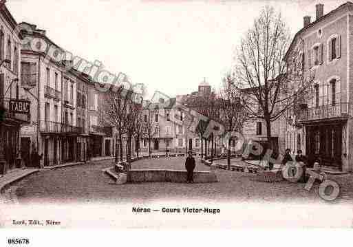 Ville de NERAC, carte postale ancienne