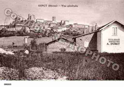 Ville de OINGT, carte postale ancienne