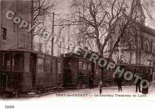 Ville de PONTDECHERUY, carte postale ancienne