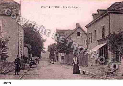 Ville de PONTDEROIDE, carte postale ancienne