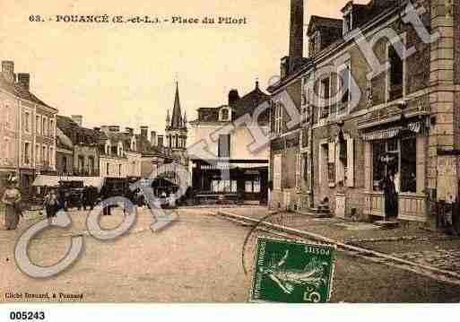 Ville de POUANCE, carte postale ancienne