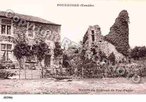 Ville de POUZAUGES, carte postale ancienne