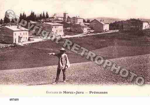 Ville de PREMANON, carte postale ancienne