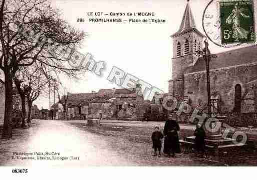 Ville de PROMILHANES, carte postale ancienne