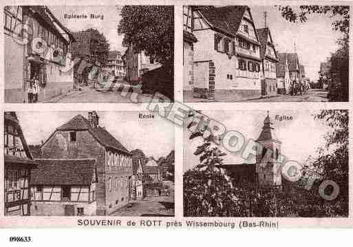 Ville de ROTT, carte postale ancienne