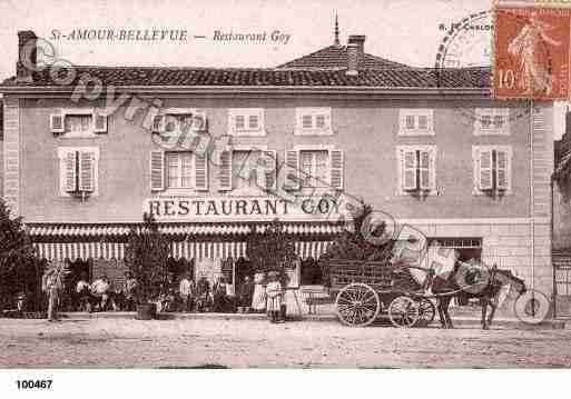 Ville de SAINTAMOURBELLEVUE, carte postale ancienne