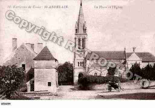 Ville de SAINTANDELAIN, carte postale ancienne