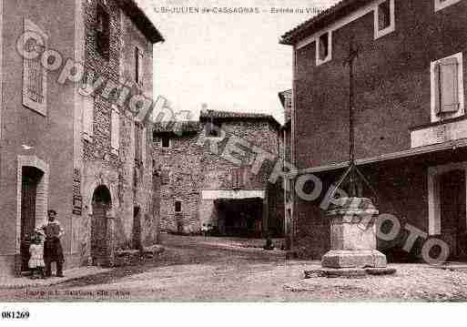 Ville de SAINTJULIENDECASSAGNAS, carte postale ancienne