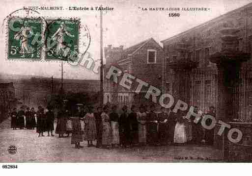 Ville de SAINTJUSTMALMONT, carte postale ancienne