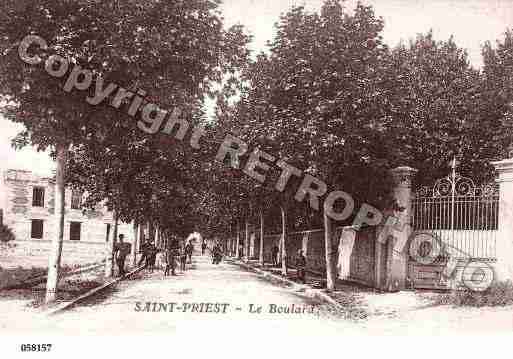 Ville de SAINTPRIEST, carte postale ancienne