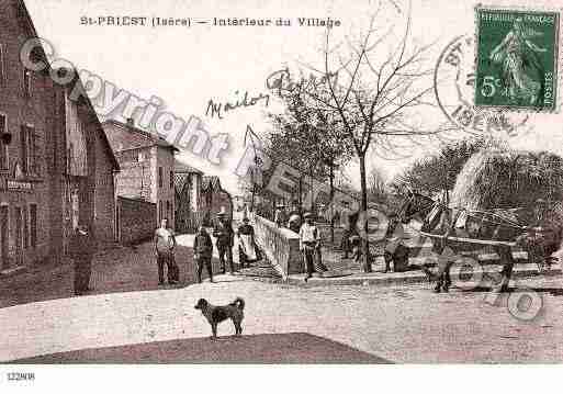 Ville de SAINTPRIEST, carte postale ancienne