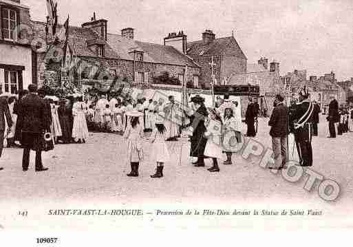 Ville de SAINTVAASTLAHOUGUE, carte postale ancienne