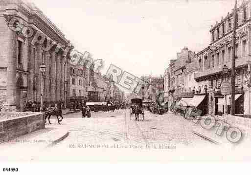 Ville de SAUMUR, carte postale ancienne