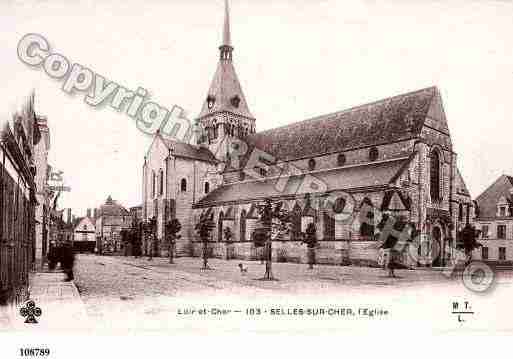 Ville de SELLESSURCHER, carte postale ancienne