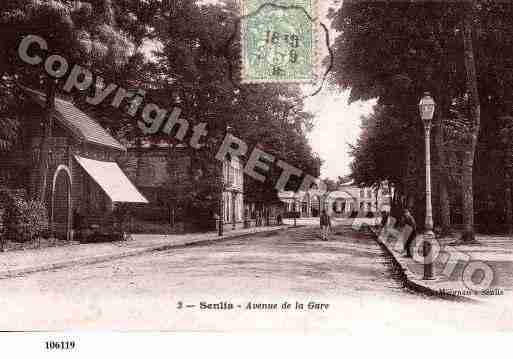 Ville de SENLIS, carte postale ancienne