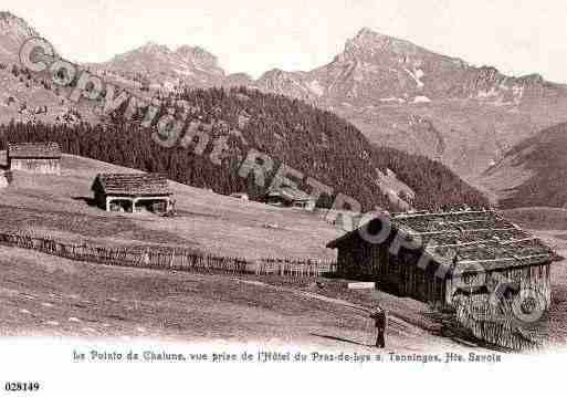 Ville de TANINGES, carte postale ancienne