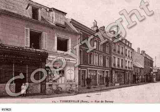 Ville de THIBERVILLE, carte postale ancienne Ville de THIBERVILLE, carte postale ancienne