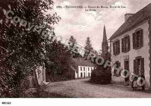 Ville de TREGOUREZ, carte postale ancienne