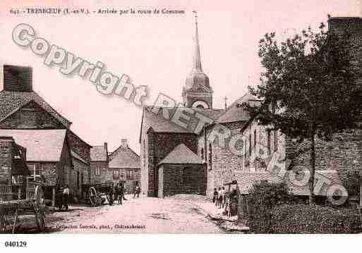 Ville de TRESBOEUF, carte postale ancienne