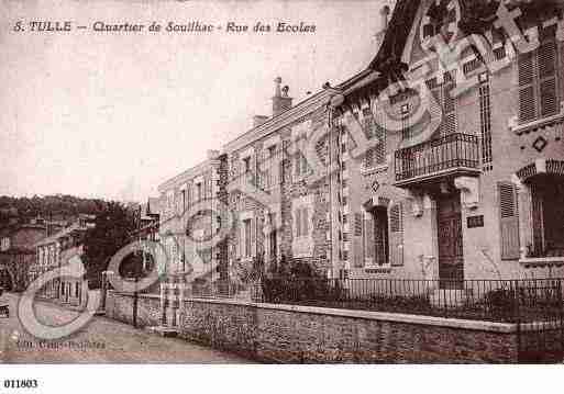 Ville de TULLE, carte postale ancienne