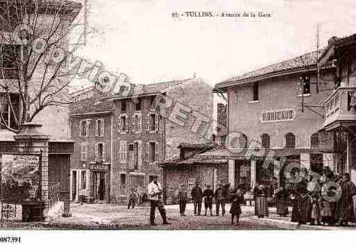 Ville de TULLINS, carte postale ancienne