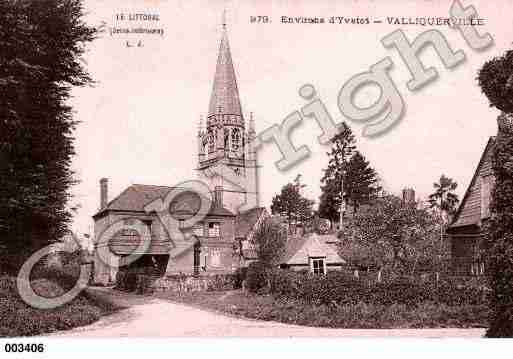 Ville de VALLIQUERVILLE, carte postale ancienne