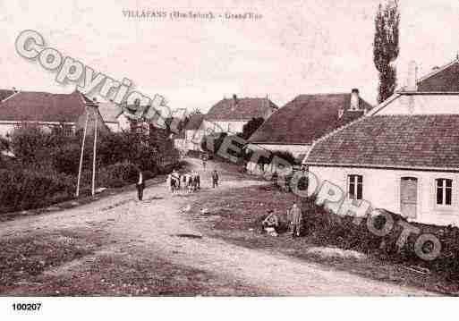 Ville de VILLAFANS, carte postale ancienne