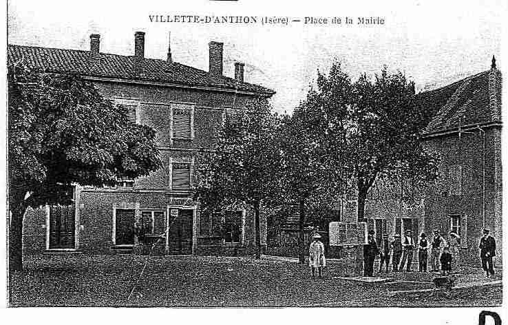 Ville de VILLETTED'ANTHON, carte postale ancienne