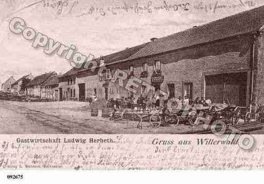 Ville de WILLERWALD, carte postale ancienne