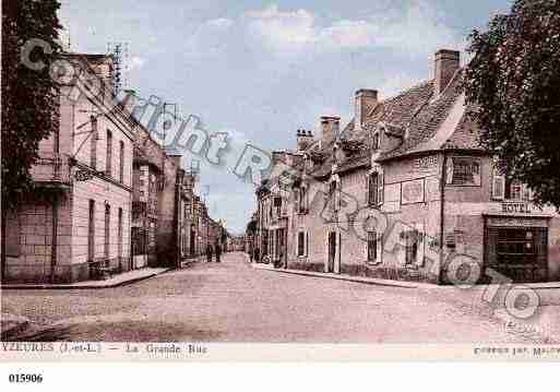 Ville de YZEURESSURCREUSE, carte postale ancienne