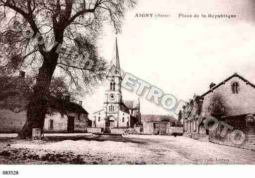 Ville de AIGNY, carte postale ancienne