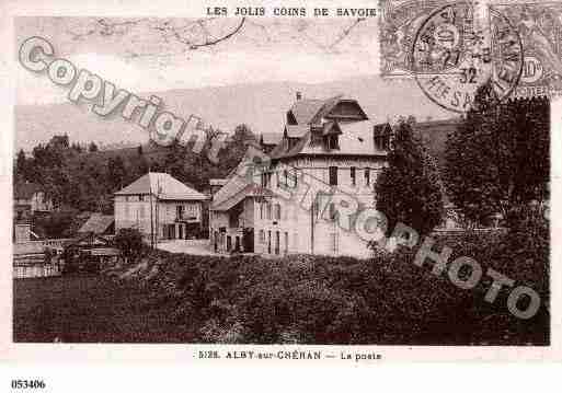 Ville de ALBYSURCHERAN, carte postale ancienne