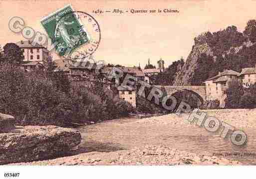 Ville de ALBYSURCHERAN, carte postale ancienne