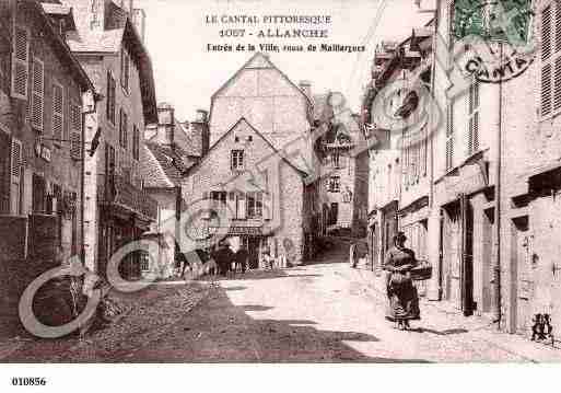 Ville de ALLANCHE, carte postale ancienne