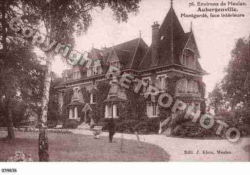 Ville de AUBERGENVILLE, carte postale ancienne