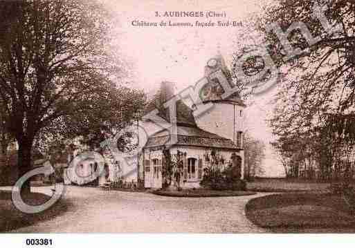 Ville de AUBINGES, carte postale ancienne