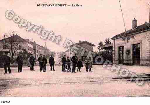 Ville de AVRICOURT, carte postale ancienne