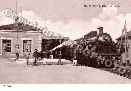 Ville de AVRICOURT, carte postale ancienne