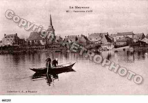 Ville de AZE, carte postale ancienne