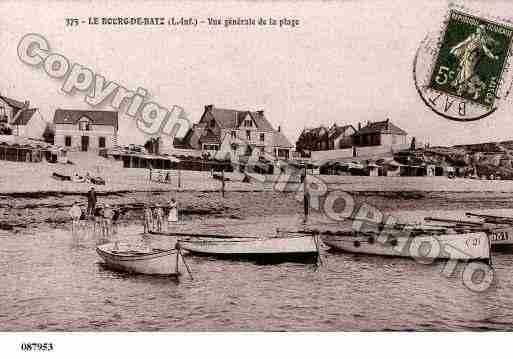 Ville de BATZSURMER, carte postale ancienne