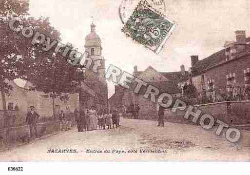 Ville de BAZARNES, carte postale ancienne