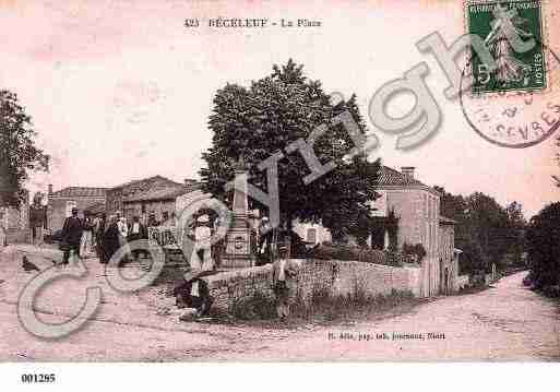Ville de BECELEUF, carte postale ancienne