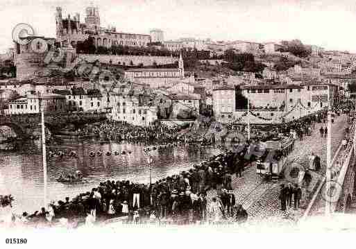 Ville de BEZIERS, carte postale ancienne