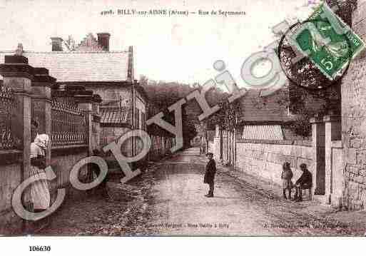 Ville de BILLYSURAISNE, carte postale ancienne Ville de BILLYSURAISNE, carte postale ancienne
