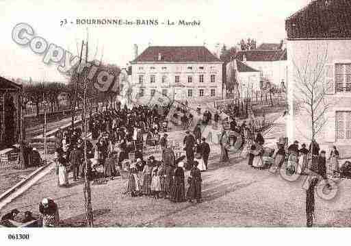 Ville de BOURBONNELESBAINS, carte postale ancienne