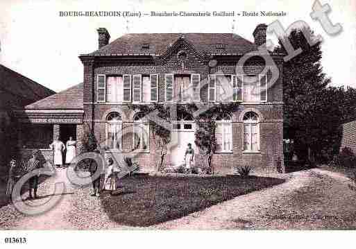 Ville de BOURGBEAUDOUIN, carte postale ancienne