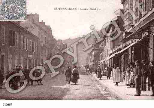 Ville de CAPDENACGARE, carte postale ancienne